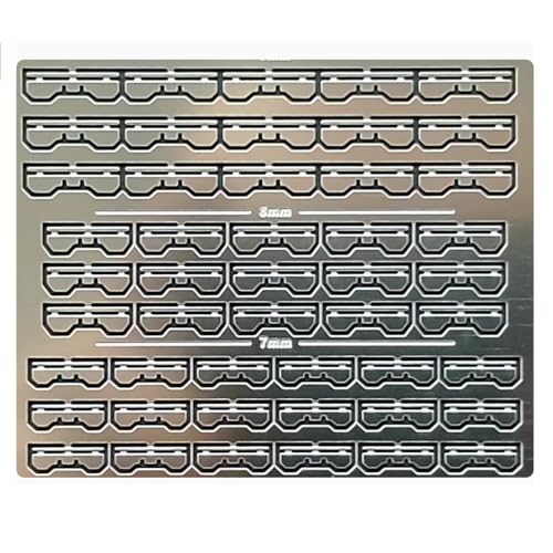 1/100 & 1/144 Maßstab Jet Exhaust Directional Deflector PE Set – Messing Upgrade Teile for Flugzeug Modellbauer von AGSDGAWD