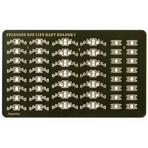 1/350-Skalige Rettungsboot-Halter Der Russischen/sowjetischen Marine – Fotogravierte Metall-Upgrade-Teile Für Kriegsschiffmodellbauer von AGSDGAWD