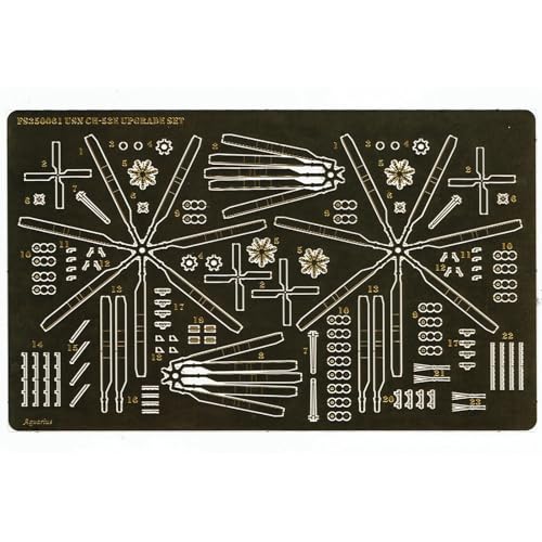 1/350-Skaliges US Navy CH-53E Super Stallion Fotogravierte Metall-Upgrade-Set – Detailteile Für Flugzeugmodelle (Helikopter Nicht Enthalten) von AGSDGAWD