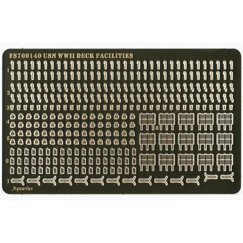 1/700-Skalige Deckausrüstung Der US Navy Aus Dem Zweiten Weltkrieg – Fotogravierte Metall-Upgrade-Set Für Schlachtschiff- Und Flugzeugträgermodelle von AGSDGAWD