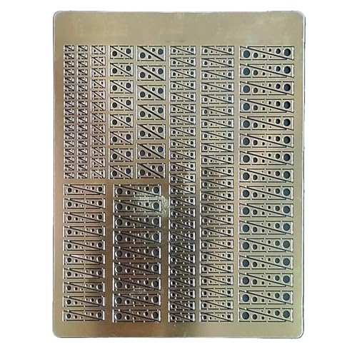 1:350 Universelle Dreieckige & Runde Gitterplatten Für Schlachtschiffmodelle – Fotoätz-Upgrade-Set – Geeignet Für Marine-Dioramen von AGSDGAWD