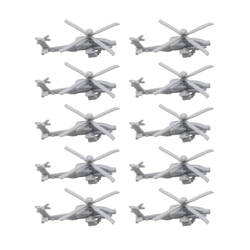 10 STÜCKE 1/2000-1/350 Maßstab DIY Modell AH-64 Ungefärbtes Apache Kampfflugzeug Kampfhubschrauber Zubehör DIY Flugzeug Militärmodell(1/700(25mm)) von AGSDGAWD