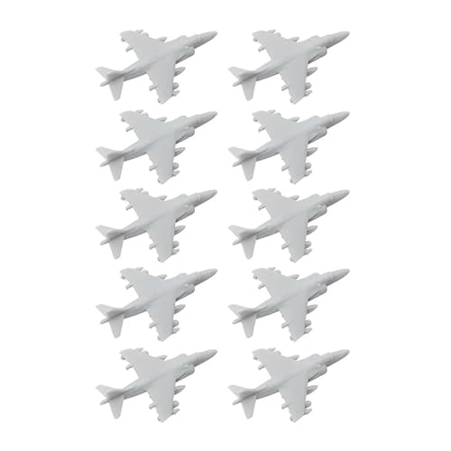 10 STÜCKE DIY Harzmodell AV-8b Harrier Schlachtflugzeug 1/2000-1/350 Maßstab Ungefärbtes Miniaturflugzeug DIY Militärmodell(1/700(20mm)) von AGSDGAWD