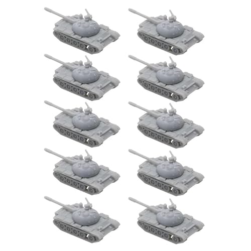 10 STÜCKE Russischer T-54 59 Typ Kampfpanzer 3D Militärmodell 1/2000 1/700 1/400 1/350 Maßstab Harzmontage Kampffahrzeug for DIY Hobby Sammlung(1/350 (28mm)) von AGSDGAWD