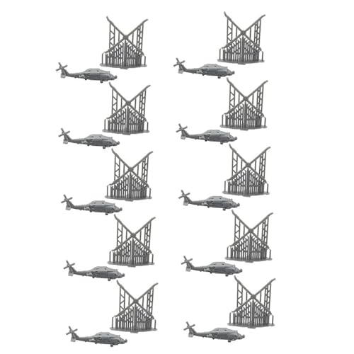 10Sets Multitask Marine Shipborne Hubschrauber 3D Militärmodell 1/2000-1/350 Maßstab SH-60 Harz Flugzeugmodell DIY Miniatur Formensammlung(1/350 (56mm)) von AGSDGAWD