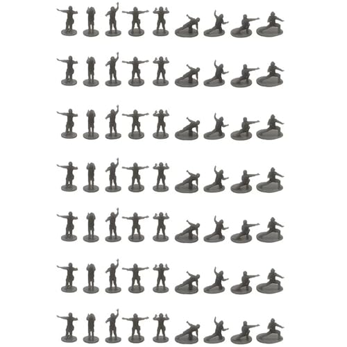 1Set DIY-Modell, Maßstab 1/700, 1/350, Militärsoldaten-Modell, 3D-Harz, Schiffskommandant, Bodenpersonal, Figur, Zubehör for Die DIY-Szenenmontageform(1/700 (63pcs)) von AGSDGAWD