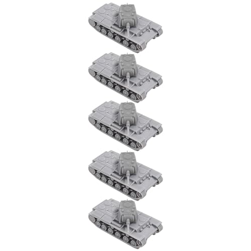 5 PCS 1/144 Maßstab DIY Modell KV-1 Tank Modell 3D Harz Militärmodell for Display Und Sammlung von AGSDGAWD
