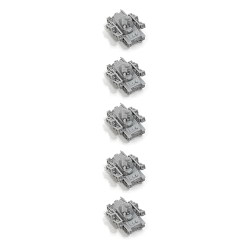 5 STÜCKE 1/144 DIY Erfasster Hotchkiss H39 Leichter Panzer Deutsch H39 3D-Harzmodell for WWII-Dioramen von AGSDGAWD