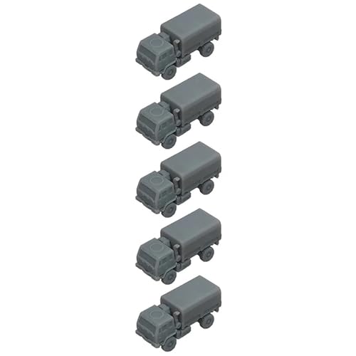 5 STÜCKE DIY Militärmodell 1/700 1/350 Maßstab M1078 Mittelgroßes Taktisches LKW-Harzmodell Ungefärbtes Leichtes Mehrzweck-Militärfahrzeugmodell(1/700 (0.92cm)) von AGSDGAWD
