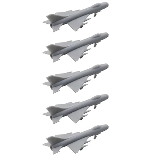 5 STÜCKE DIY Modell Russland Su-9 Einsitziges Abfang-Kampfflugzeug Maßstab 1/2000-1/350 Ungefärbtes Harzmodell Kampfflugzeug for 3D-Militärmodell(1/350 (52mm)) von AGSDGAWD