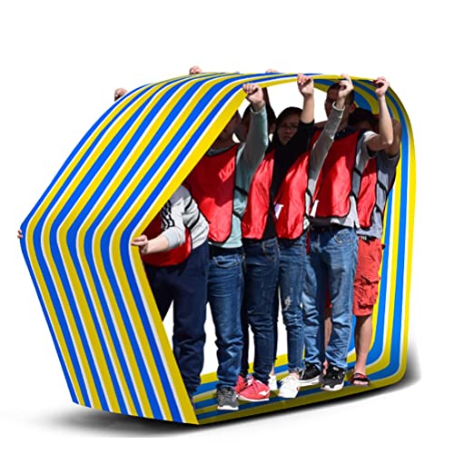 1 PCS Sportspielzeug Oxford-Tuch Laufmatte, Kinder Erwachsene Outdoor-Teambuilding-Aktivitätsspiel Rolllaufmatte mit Aufbewahrungstasche (Size : Adult-6M) von AGYHAM