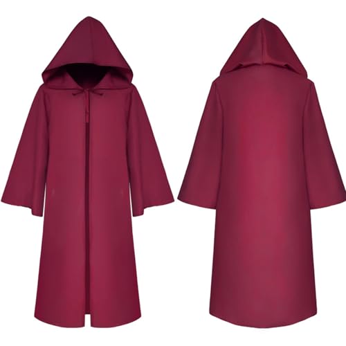 AGYMNX Geister Umhang mit Kapuze Halloween Kostüm Mittelalter Umhang Kapuzenumhang Erwachsener Vampir Gruselige Ghost Mantel Halloween Karneval Kostüm für Herren Feigenrot S AGYMNX Geister Umhang mit Kapuze Halloween Kostüm Mittelalter Umhang Kapuzenumhang Erwachsener Vampir Gruselige Ghost Mantel Halloween Karneval Kostüm für Herren Feigenrot S von AGYMNX