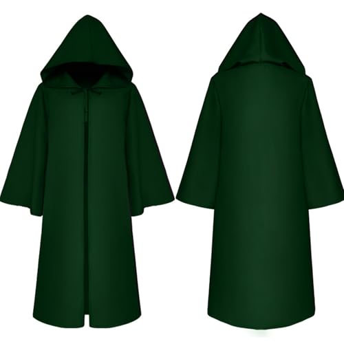 AGYMNX Geister Umhang mit Kapuze Halloween Kostüm Mittelalter Umhang Kapuzenumhang Erwachsener Vampir Gruselige Ghost Mantel Halloween Karneval Kostüm für Herren Grün L AGYMNX Geister Umhang mit Kapuze Halloween Kostüm Mittelalter Umhang Kapuzenumhang Erwachsener Vampir Gruselige Ghost Mantel Halloween Karneval Kostüm für Herren Grün L von AGYMNX