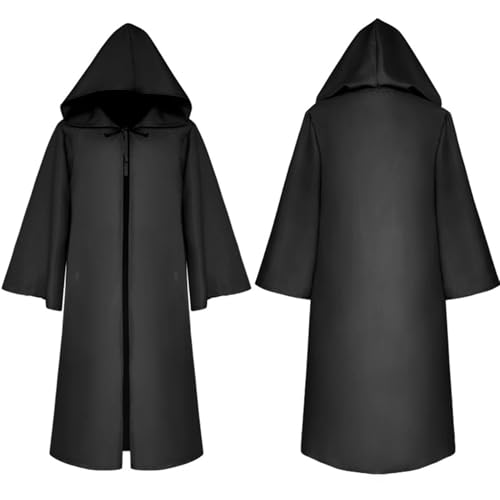 AGYMNX Geister Umhang mit Kapuze Halloween Kostüm Mittelalter Umhang Kapuzenumhang Erwachsener Vampir Gruselige Ghost Mantel Halloween Karneval Kostüm für Herren Schwarz M AGYMNX Geister Umhang mit Kapuze Halloween Kostüm Mittelalter Umhang Kapuzenumhang Erwachsener Vampir Gruselige Ghost Mantel Halloween Karneval Kostüm für Herren Schwarz M von AGYMNX
