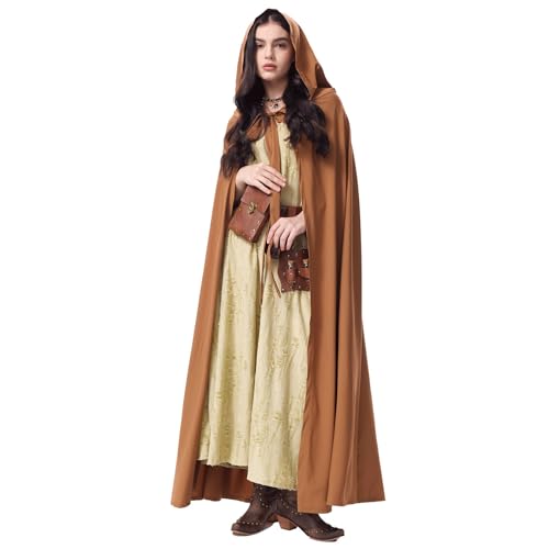 AHAKLO Halloween Kostüm Damen Vampir Gothic Kleid Karneval Hexenkostüm Festival Outfit Mittelalter Kleidung Umhang Hut Kopfschmuck Accessoires Elfen Elben Indianer Wikinger Cosplay AHAKLO Halloween Kostüm Damen Vampir Gothic Kleid Karneval Hexenkostüm Festival Outfit Mittelalter Kleidung Umhang Hut Kopfschmuck Accessoires Elfen Elben Indianer Wikinger Cosplay von AHAKLO