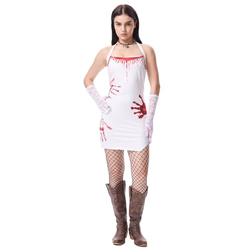 AHAKLO Halloween Kostüm Damen Vampir Gothic Kleid Karneval Hexenkostüm Festival Outfit Mittelalter Kleidung Umhang Hut Kopfschmuck Accessoires Elfen Elben Indianer Wikinger Cosplay AHAKLO Halloween Kostüm Damen Vampir Gothic Kleid Karneval Hexenkostüm Festival Outfit Mittelalter Kleidung Umhang Hut Kopfschmuck Accessoires Elfen Elben Indianer Wikinger Cosplay von AHAKLO