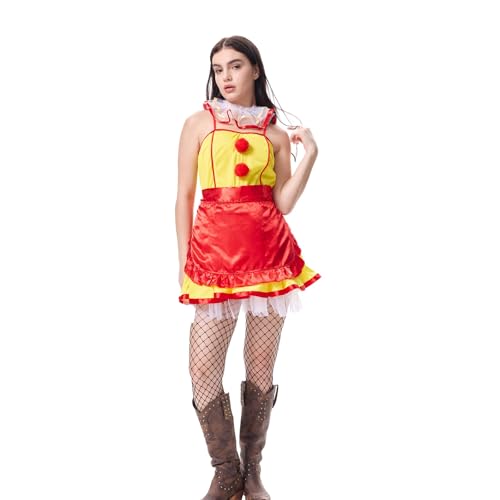 AHAKLO Halloween Kostüm Damen Vampir Gothic Kleid Karneval Hexenkostüm Festival Outfit Mittelalter Kleidung Umhang Hut Kopfschmuck Accessoires Elfen Elben Indianer Wikinger Cosplay AHAKLO Halloween Kostüm Damen Vampir Gothic Kleid Karneval Hexenkostüm Festival Outfit Mittelalter Kleidung Umhang Hut Kopfschmuck Accessoires Elfen Elben Indianer Wikinger Cosplay von AHAKLO