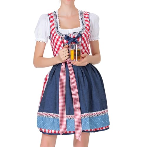 AHAKLO Oktoberfest Damen Outfit Schlicht Dirndl Samt Damen Midi Knielang Trachtenkleid Modern Barock Kleid Elegant Dirndl-Komplettsets Karneval Kostüme Frauen AHAKLO Oktoberfest Damen Outfit Schlicht Dirndl Samt Damen Midi Knielang Trachtenkleid Modern Barock Kleid Elegant Dirndl-Komplettsets Karneval Kostüme Frauen von AHAKLO