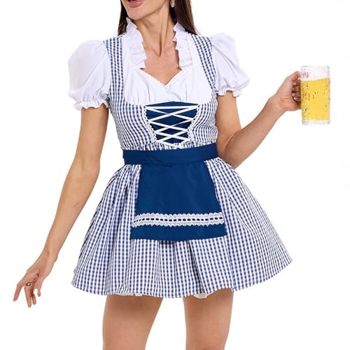 AHAKLO Oktoberfest Damen Outfit Schlicht Dirndl Samt Damen Midi Knielang Trachtenkleid Modern Barock Kleid Elegant Dirndl-Komplettsets Karneval Kostüme Frauen AHAKLO Oktoberfest Damen Outfit Schlicht Dirndl Samt Damen Midi Knielang Trachtenkleid Modern Barock Kleid Elegant Dirndl-Komplettsets Karneval Kostüme Frauen von AHAKLO