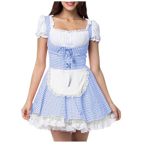 AHAKLO Oktoberfest Damen Outfit Schlicht Dirndl Samt Damen Midi Knielang Trachtenkleid Modern Barock Kleid Elegant Dirndl-Komplettsets Karneval Kostüme Frauen AHAKLO Oktoberfest Damen Outfit Schlicht Dirndl Samt Damen Midi Knielang Trachtenkleid Modern Barock Kleid Elegant Dirndl-Komplettsets Karneval Kostüme Frauen von AHAKLO