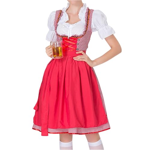 AHAKLO Oktoberfest Damen Outfit Schlicht Dirndl Samt Damen Midi Knielang Trachtenkleid Modern Barock Kleid Elegant Dirndl-Komplettsets Karneval Kostüme Frauen AHAKLO Oktoberfest Damen Outfit Schlicht Dirndl Samt Damen Midi Knielang Trachtenkleid Modern Barock Kleid Elegant Dirndl-Komplettsets Karneval Kostüme Frauen von AHAKLO