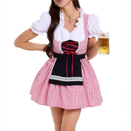 AHAKLO Oktoberfest Damen Outfit Schlicht Dirndl Samt Damen Midi Knielang Trachtenkleid Modern Barock Kleid Elegant Dirndl-Komplettsets Karneval Kostüme Frauen AHAKLO Oktoberfest Damen Outfit Schlicht Dirndl Samt Damen Midi Knielang Trachtenkleid Modern Barock Kleid Elegant Dirndl-Komplettsets Karneval Kostüme Frauen von AHAKLO