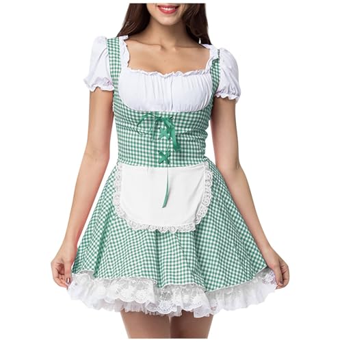AHAKLO Oktoberfest Damen Outfit Schlicht Dirndl Samt Damen Midi Knielang Trachtenkleid Modern Barock Kleid Elegant Dirndl-Komplettsets Karneval Kostüme Frauen AHAKLO Oktoberfest Damen Outfit Schlicht Dirndl Samt Damen Midi Knielang Trachtenkleid Modern Barock Kleid Elegant Dirndl-Komplettsets Karneval Kostüme Frauen von AHAKLO