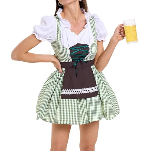 AHAKLO Oktoberfest Damen Outfit Schlicht Dirndl Samt Damen Midi Knielang Trachtenkleid Modern Barock Kleid Elegant Dirndl-Komplettsets Karneval Kostüme Frauen AHAKLO Oktoberfest Damen Outfit Schlicht Dirndl Samt Damen Midi Knielang Trachtenkleid Modern Barock Kleid Elegant Dirndl-Komplettsets Karneval Kostüme Frauen von AHAKLO