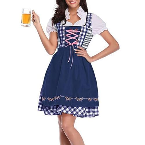 AHAKLO Oktoberfest Damen Outfit Schlicht Dirndl Samt Damen Midi Knielang Trachtenkleid Modern Barock Kleid Elegant Dirndl-Komplettsets Karneval Kostüme Frauen AHAKLO Oktoberfest Damen Outfit Schlicht Dirndl Samt Damen Midi Knielang Trachtenkleid Modern Barock Kleid Elegant Dirndl-Komplettsets Karneval Kostüme Frauen von AHAKLO