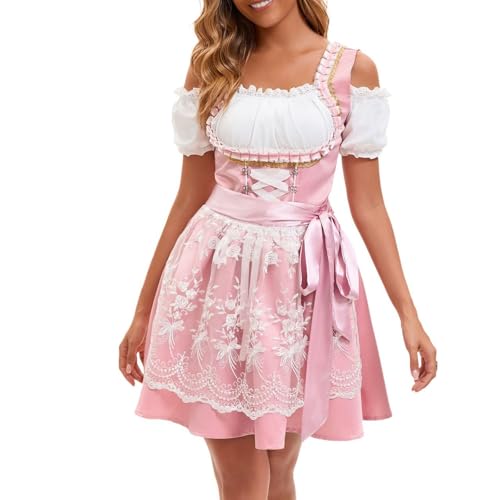 AHAKLO Oktoberfest Damen Outfit Schlicht Dirndl Samt Damen Midi Knielang Trachtenkleid Modern Barock Kleid Elegant Dirndl-Komplettsets Karneval Kostüme Frauen AHAKLO Oktoberfest Damen Outfit Schlicht Dirndl Samt Damen Midi Knielang Trachtenkleid Modern Barock Kleid Elegant Dirndl-Komplettsets Karneval Kostüme Frauen von AHAKLO