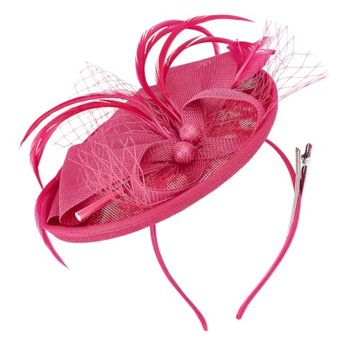 AHANDMAKER 1 Stück Vintage Tea Party Kleidung Outfit Stirnband Hüte Kentucky Fascinator Hüte Elegante Mesh Haarbänder Für Hochzeiten Party Halloween Und Festivals Rosa AHANDMAKER 1 Stück Vintage Tea Party Kleidung Outfit Stirnband Hüte Kentucky Fascinator Hüte Elegante Mesh Haarbänder Für Hochzeiten Party Halloween Und Festivals Rosa von AHANDMAKER
