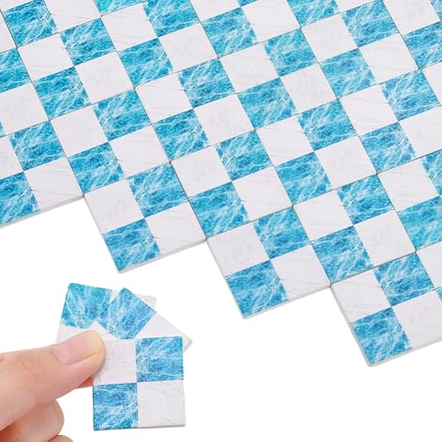 AHANDMAKER 30 Stück Miniatur Bodenbelag Für Minihauses. Mini Holzdielen Selbstklebende Tapete Quadratischer Mini Holzboden Minihauses Tapetenzubehör Selbstklebender Minihauses (Hellhimmelblau) AHANDMAKER 30 Stück Miniatur Bodenbelag Für Minihauses. Mini Holzdielen Selbstklebende Tapete Quadratischer Mini Holzboden Minihauses Tapetenzubehör Selbstklebender Minihauses (Hellhimmelblau) von AHANDMAKER