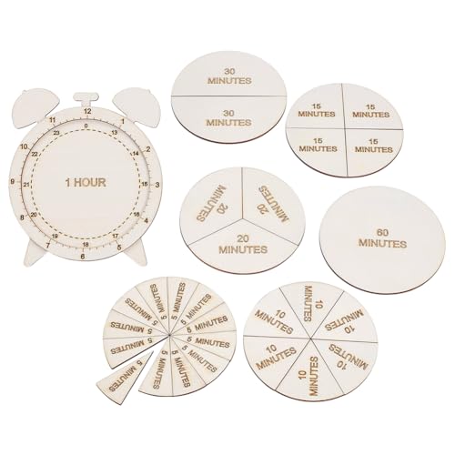 AHANDMAKER Hölzerne Uhr für Form Sortieren Montessori hölzerne Bruchteil Uhr Mathe Lernen Materialien Zeit Lernen Kit für Homeschool Klassenzimmer Lehre AHANDMAKER Hölzerne Uhr für Form Sortieren Montessori hölzerne Bruchteil Uhr Mathe Lernen Materialien Zeit Lernen Kit für Homeschool Klassenzimmer Lehre von AHANDMAKER
