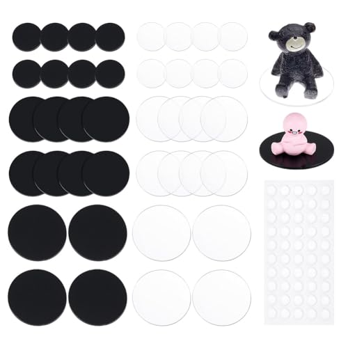 AHANDMAKER Runde Figurenständer, 25 mm, 40 mm, 50 mm, Acryl, Miniatur-Basis, 2 mm dick, Standfüße für Wargaming, Boardgaming und Sammelfiguren, Schwarz und transparent, 60 Stück AHANDMAKER Runde Figurenständer, 25 mm, 40 mm, 50 mm, Acryl, Miniatur-Basis, 2 mm dick, Standfüße für Wargaming, Boardgaming und Sammelfiguren, Schwarz und transparent, 60 Stück von AHANDMAKER
