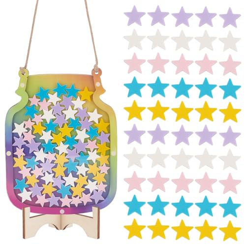 AHANDMAKER Super Star Belohnungsglas Für Kleinkinder-Töpfchentraining Und Pinnwand Für Positives Verhalten, Belohnung Für Positives Verhalten Im Klassenzimmer In Der Schule von AHANDMAKER