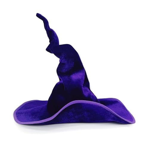 AHDMR Hexenhut für Halloween Hexenhut Spitz Hexenhut Faltbar Halloween Hut Breite Krempe Kostüm Zubehör für Damen Herren Kostüm Cosplay Karneval Party Weihnachten Festival von AHDMR