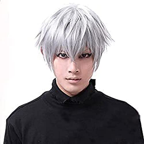Maske 3D Tokyo Ghoul Cosplay Kostüm aus PU-Leder Ken Kaneki verstellbar Horrible Maske mit Reißverschluss mit abnehmbarer Augenabdeckung Halbmaske mit Perücke für Erwachsene Maske 3D Tokyo Ghoul Cosplay Kostüm aus PU-Leder Ken Kaneki verstellbar Horrible Maske mit Reißverschluss mit abnehmbarer Augenabdeckung Halbmaske mit Perücke für Erwachsene von AHDMR