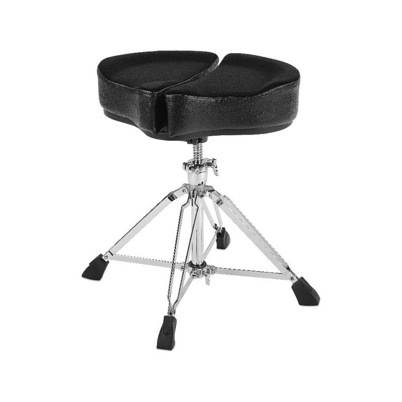 AHead SPG-BL-4 Spinal Glide Black Saddle Drum Throne Drumhocker von AHEAD