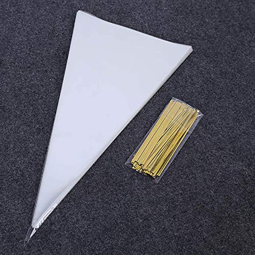 AHECZZ Geschenktasche,100 STK. Candy Cone Bags Blumengeschenktüte Clear Cellophane Packtasche Chocolate Wrapping Geburtstag Hochzeitstasche 17x37cm 100 STK AHECZZ Geschenktasche,100 STK. Candy Cone Bags Blumengeschenktüte Clear Cellophane Packtasche Chocolate Wrapping Geburtstag Hochzeitstasche 17x37cm 100 STK von AHECZZ