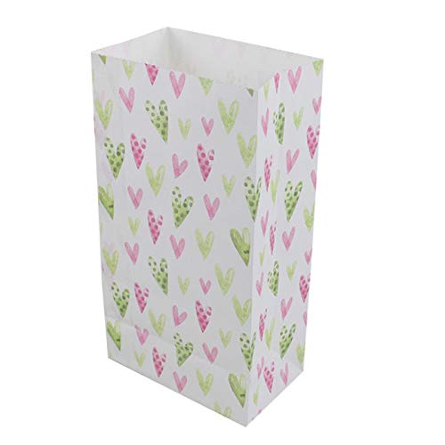 AHECZZ Geschenktasche,50 Stück Papiertüte Bunt ohne Griff Geschenke Paket Wandercamp Party Papiertüte Lebensmittelverpackung 23cmX12cmX7.5cm Rosegreenlove AHECZZ Geschenktasche,50 Stück Papiertüte Bunt ohne Griff Geschenke Paket Wandercamp Party Papiertüte Lebensmittelverpackung 23cmX12cmX7.5cm Rosegreenlove von AHECZZ