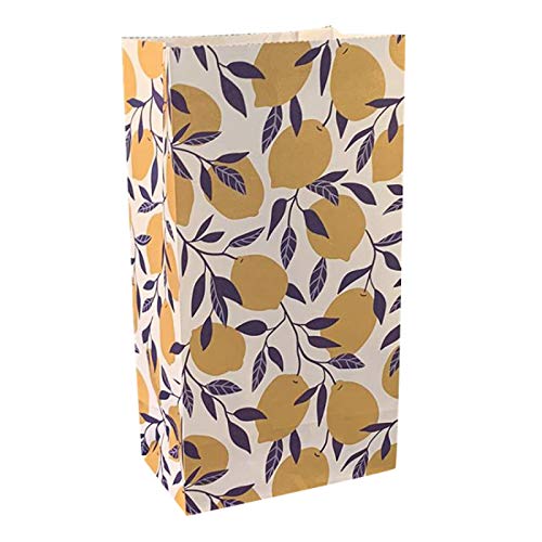 Geschenktasche,50 Stück Papiertüte Bunt ohne Griff Geschenke Paket Wandercamp Party Papiertüte Lebensmittelverpackung 23cmX12cmX7.5cm Zitrone Geschenktasche,50 Stück Papiertüte Bunt ohne Griff Geschenke Paket Wandercamp Party Papiertüte Lebensmittelverpackung 23cmX12cmX7.5cm Zitrone von AHECZZ