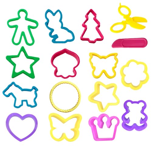16 Stück Knete Zubehör Kinder Plastilin Werkzeuge, Knete Zubehör, Knetzubehör, Knete Werkzeug, Knetwerkzeug, Knetmasse Zubehör, Küchenspielzeug Lernspielzeug Für Jungen Mädchen, Mit Plastikschere 16 Stück Knete Zubehör Kinder Plastilin Werkzeuge, Knete Zubehör, Knetzubehör, Knete Werkzeug, Knetwerkzeug, Knetmasse Zubehör, Küchenspielzeug Lernspielzeug Für Jungen Mädchen, Mit Plastikschere von AHEJIOO
