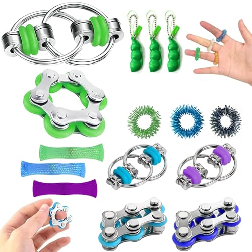 AHEJIOO Fidget Toys Set für Erwachsene – ADHS Spielzeug, Anti-Stress Gadget, 15 Stück Anti-Stress Spielzeug für Konzentration, Entspannung und Spaß für Kinder und Erwachsene AHEJIOO Fidget Toys Set für Erwachsene – ADHS Spielzeug, Anti-Stress Gadget, 15 Stück Anti-Stress Spielzeug für Konzentration, Entspannung und Spaß für Kinder und Erwachsene von AHEJIOO