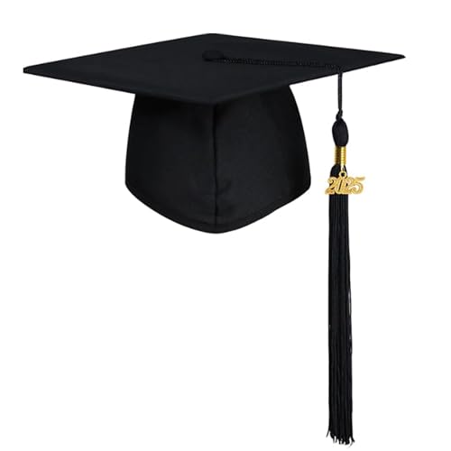 AHEJIOO Doktorhut mit 2025 Quaste - Verstellbarer Abschluss Hut Bachelor Geschenk Graduation Hat in Schwarz AHEJIOO Doktorhut mit 2025 Quaste - Verstellbarer Abschluss Hut Bachelor Geschenk Graduation Hat in Schwarz von AHEJIOO