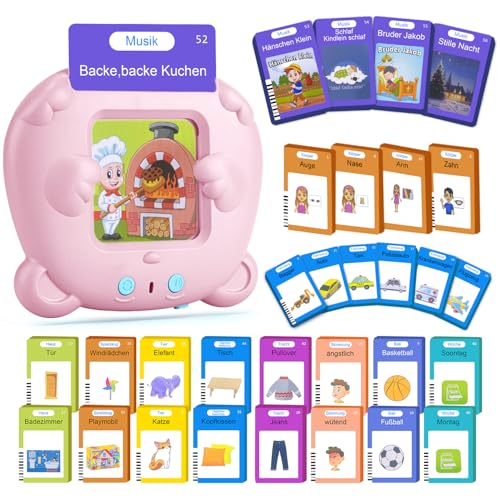 AHJ 510 Wörter Sprechende Lernkarten Deutsch, Lernkarten Deutsch 255 Blätter, Flash Karten Deutsch, Interaktives Sprachspiele Deutsch Interaktives Lernkarten für Kinder ab 2-6 Jahr AHJ 510 Wörter Sprechende Lernkarten Deutsch, Lernkarten Deutsch 255 Blätter, Flash Karten Deutsch, Interaktives Sprachspiele Deutsch Interaktives Lernkarten für Kinder ab 2-6 Jahr von AHJ