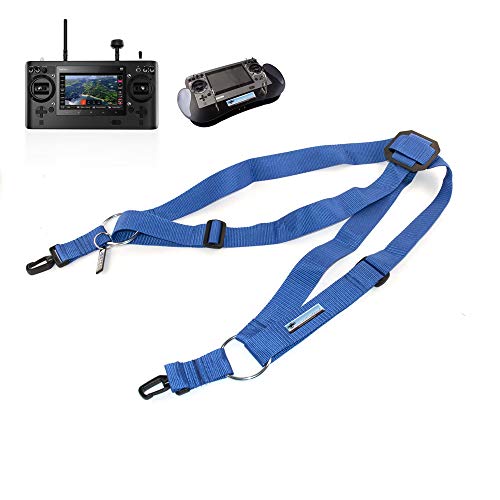 AHLtec Verstellbarer Komfort Kreuzgurt Senderpulte BLAU u.a. für Yuneec ST16 ST16S ST24/Mavic Profi Zubehör von AHLtec