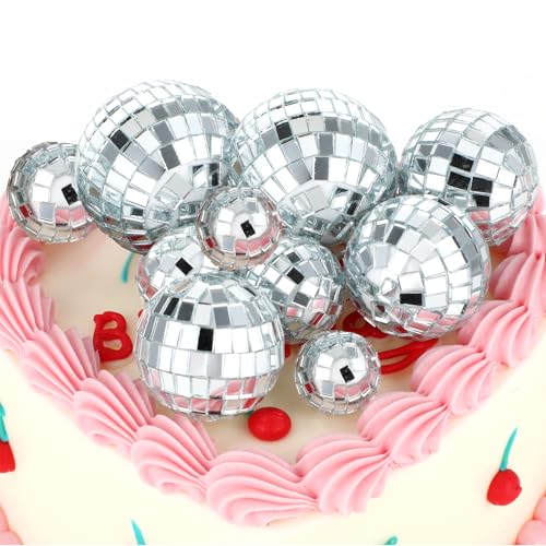 27 Stück Disco Spiegel Ball,Discokugel Kuchen Toppers,Discokugel Tortendeko,1970s Disco Ball Cupcake Deko,Mini Discokugel Deko,für Disco-Thema Party Zubehör Weihnachtsbaum Hochzeit Geburtstagsfeier 27 Stück Disco Spiegel Ball,Discokugel Kuchen Toppers,Discokugel Tortendeko,1970s Disco Ball Cupcake Deko,Mini Discokugel Deko,für Disco-Thema Party Zubehör Weihnachtsbaum Hochzeit Geburtstagsfeier von AHQiZFX