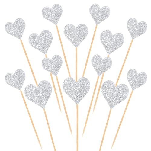 AHQiZFX 30 Stück Glitter Herz Cupcake Topper,Muffin Deko Cupcake Topper,Hochzeit Herzen Muffin Topper,Herzen Kuchenstecker, Kuchendeko,für Hochzeit Verlobung Geburtstag Valentinstag Party Deko AHQiZFX 30 Stück Glitter Herz Cupcake Topper,Muffin Deko Cupcake Topper,Hochzeit Herzen Muffin Topper,Herzen Kuchenstecker, Kuchendeko,für Hochzeit Verlobung Geburtstag Valentinstag Party Deko von AHQiZFX