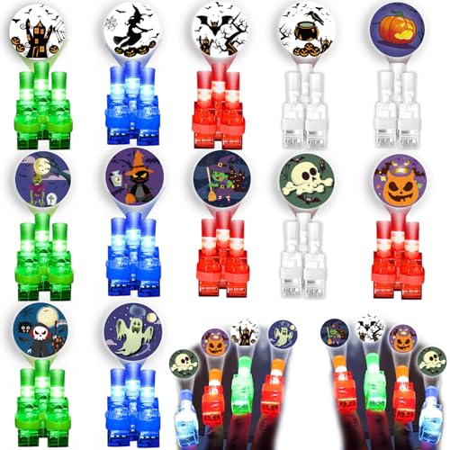 36 LED Fingerlampe Halloween, LED Bunt Finger Lights, Sensorik Spielzeug & Kinder Geschenke, für Kinder Mini Leuchtendes Spielzeug Geburtstag Gastgeschenke, Party Festival Weihnachten Halloween 36 LED Fingerlampe Halloween, LED Bunt Finger Lights, Sensorik Spielzeug & Kinder Geschenke, für Kinder Mini Leuchtendes Spielzeug Geburtstag Gastgeschenke, Party Festival Weihnachten Halloween von AHYDFSR