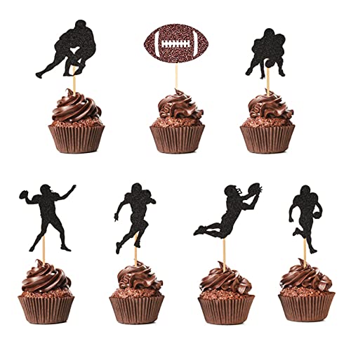 AIBAOBAO 21 Stück Glitzer Eishockey Cupcake Topper Sport Thema Party, Fußball Geburtstagstorte Dekoration, Sport Boy Kuchen Dekoration für Männer Geburtstag Party AIBAOBAO 21 Stück Glitzer Eishockey Cupcake Topper Sport Thema Party, Fußball Geburtstagstorte Dekoration, Sport Boy Kuchen Dekoration für Männer Geburtstag Party von AIBAOBAO